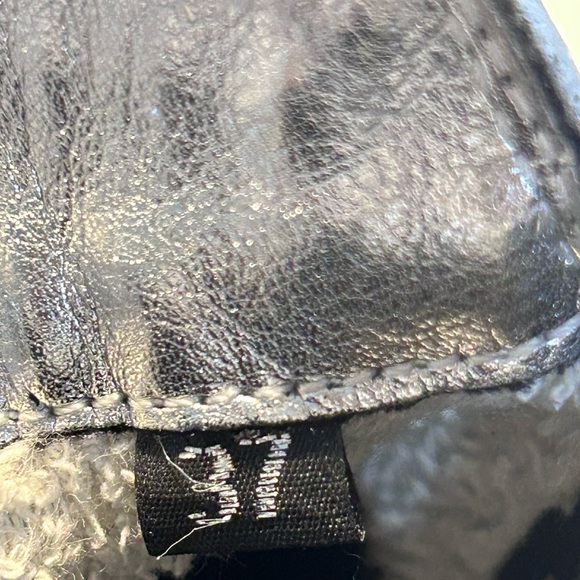 P448 Lucy Calf Hair High Top Platform Pull On Sneaker Size 37 - Picture 7 of 8